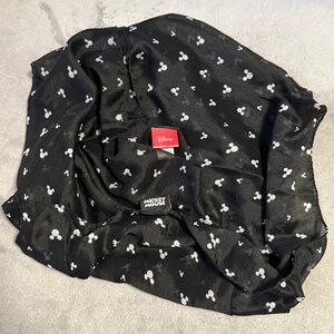 Disney Mickey Mouse Head Infinity Scarf Black White Sheer Light Disneybound